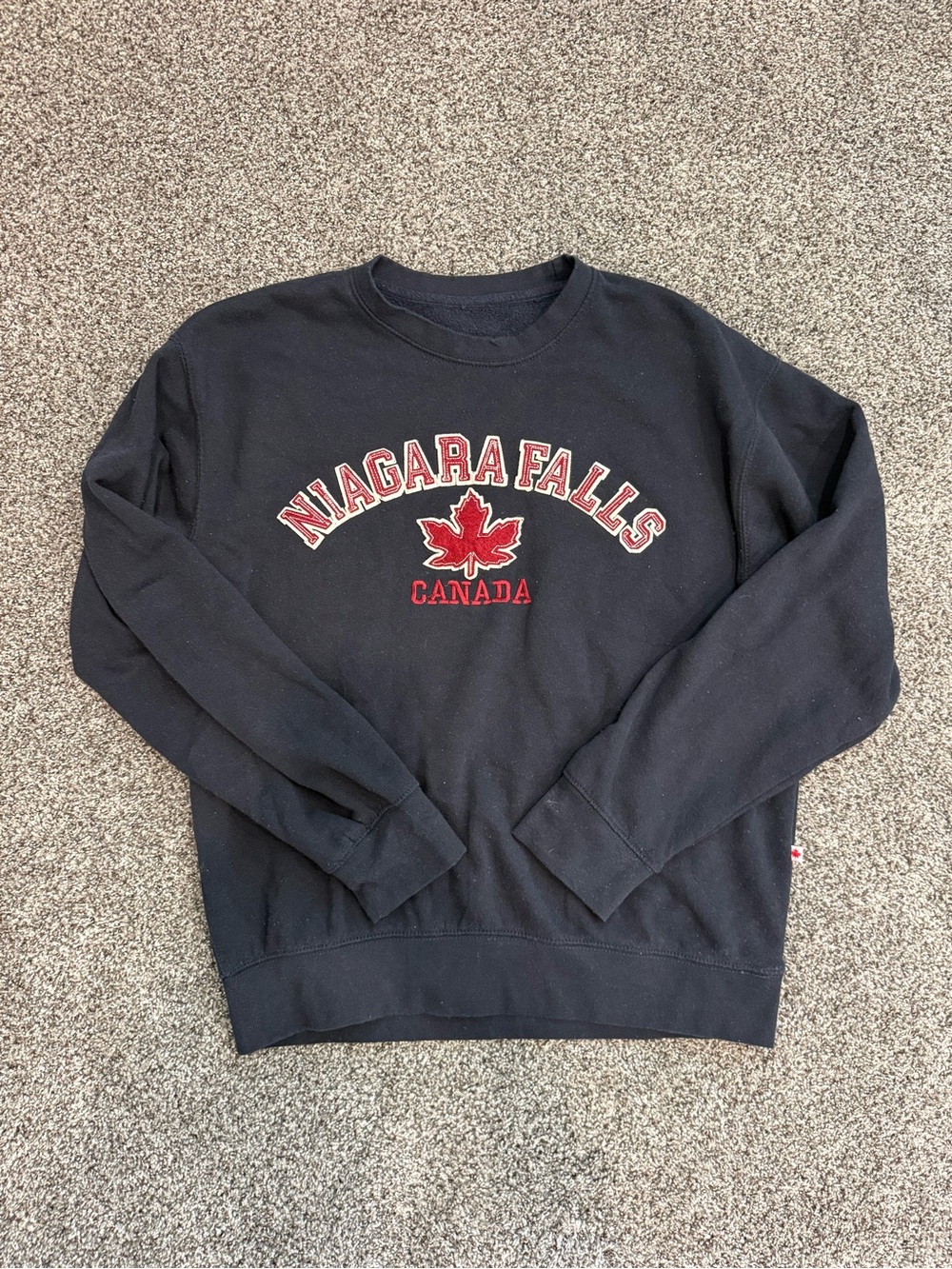 Niagara Falls Canada Black Crewneck Sweatshirt